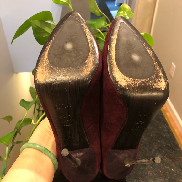 Stuart Weitzman Burgundy Stilettos - Picture 5 of 6